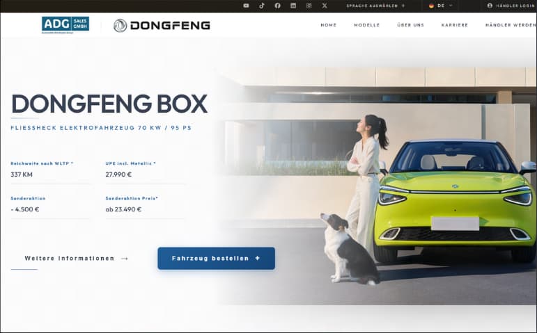Automotive Vertriebsplattform – Ansicht 2