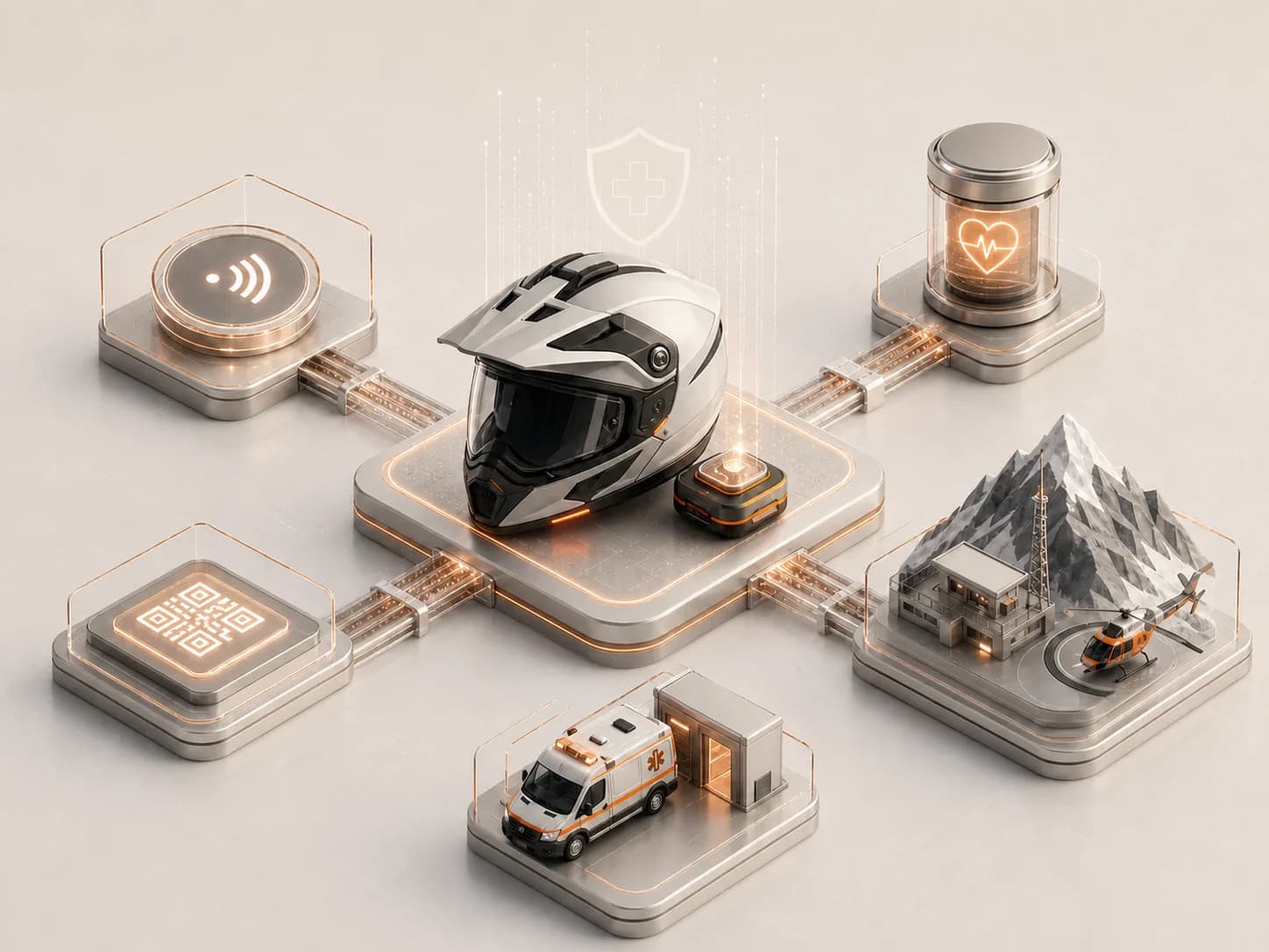 Ride-Guard Emergency System – Next.js-based emergency platform for motorcyclists and adventurers with NFC chip and QR code integration