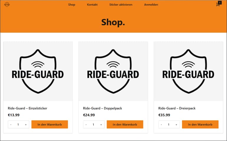 Ride-Guard Notfall-System – Ansicht 2